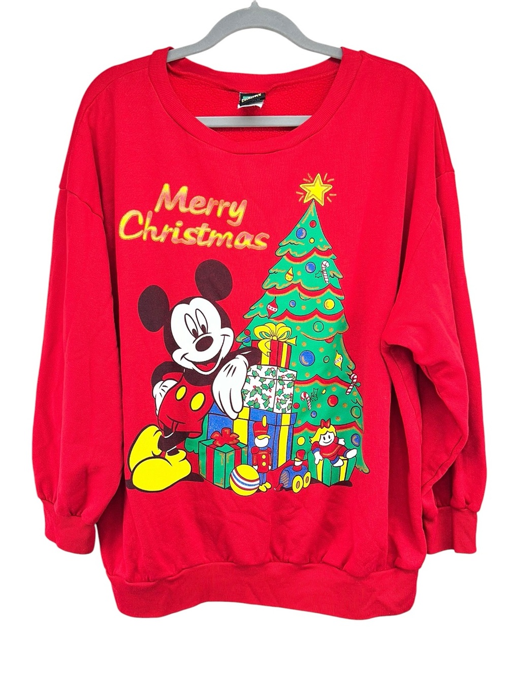 Vtg Mickey Unlimited 90s Christmas Sweatshirt